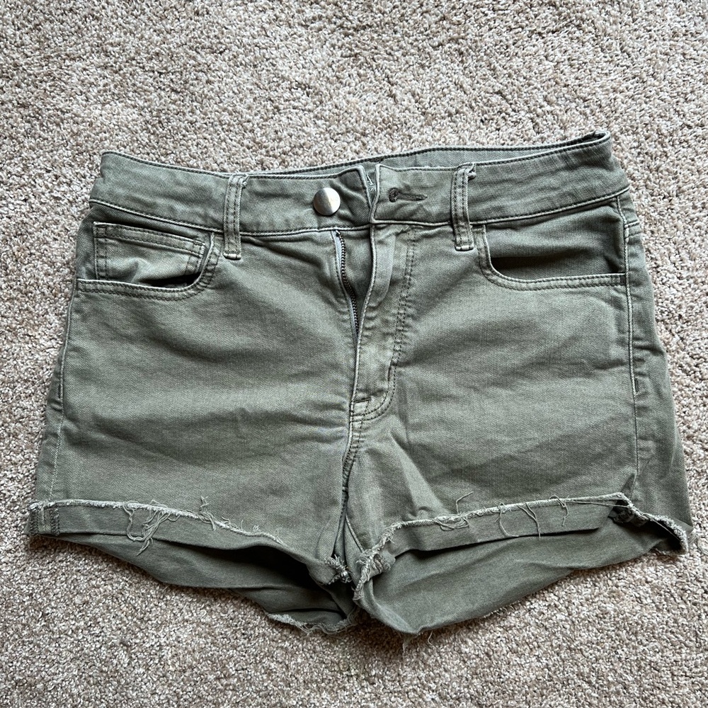 American Eagle High Rise Shortie Shorts